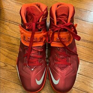 Nike Red and Orange Athletic Sneakers